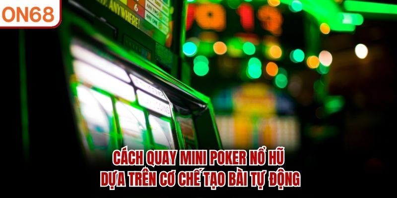 Cách quay mini poker nổ hũ dựa trên cơ chế tạo bài tự động cách quay mini poker nổ hũ